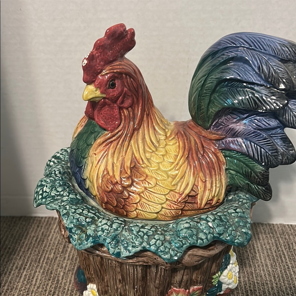 Fitz and Floyd Multicolor Rooster Figurine